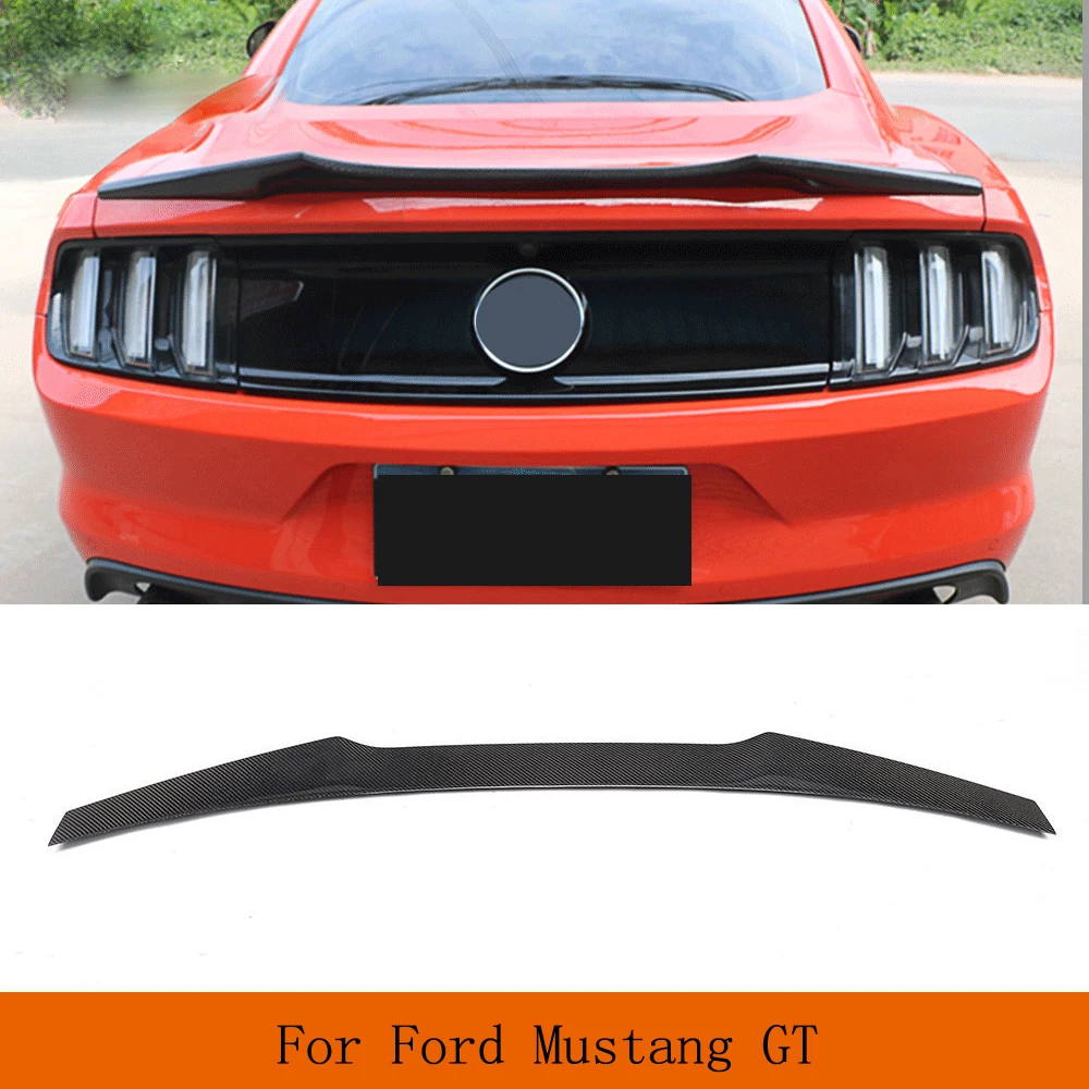 

Автомобильный спойлер для багажника из углеродного волокна для Ford Mustang Coupe GT 350 2015 - 2018