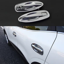 

8 Pcs Silver ABS Chrome Car Styling Exterior Door Handle Bowl Frame Cover Trim Protector Parts for Renault Kadjar 2015 2016 2017