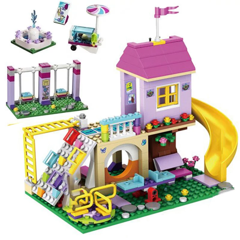 Toy Building Blocks Friends 41325 Girl Heartlake City Playground Building Blocks Bricks Education Sets Toys For Girls Birthday Christmas Gift