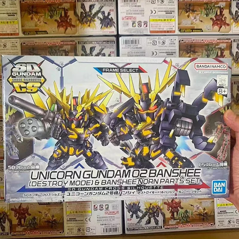 

Bandai SDCS 1/200 UNICORN GUNDAM 02 BANSHEE DESTROY Qversion Gundam Model Kit Anime Action Fighter Assembly Toy Gift for kids