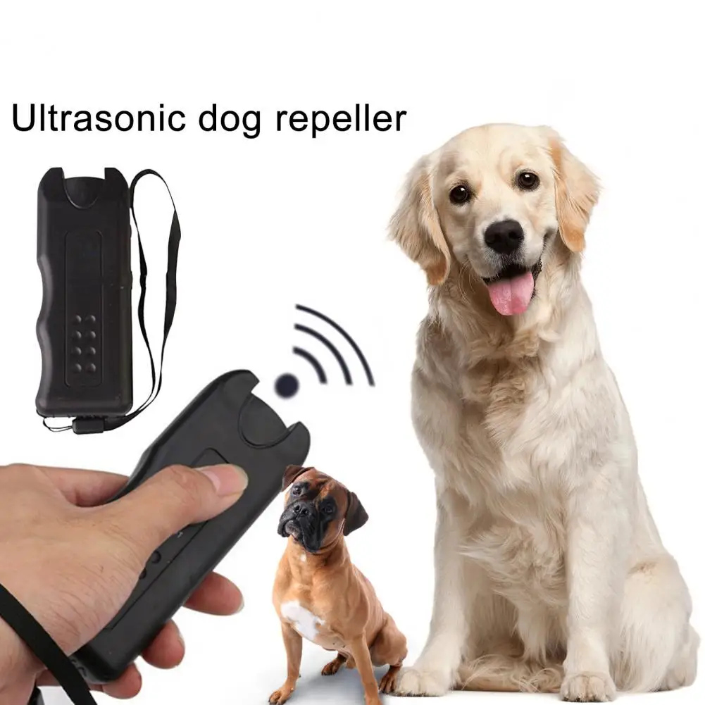 Great Anti-Barking Device Portable Battery-Powered Lightweight Ultrasonic Dog Repeller Prevent Bark