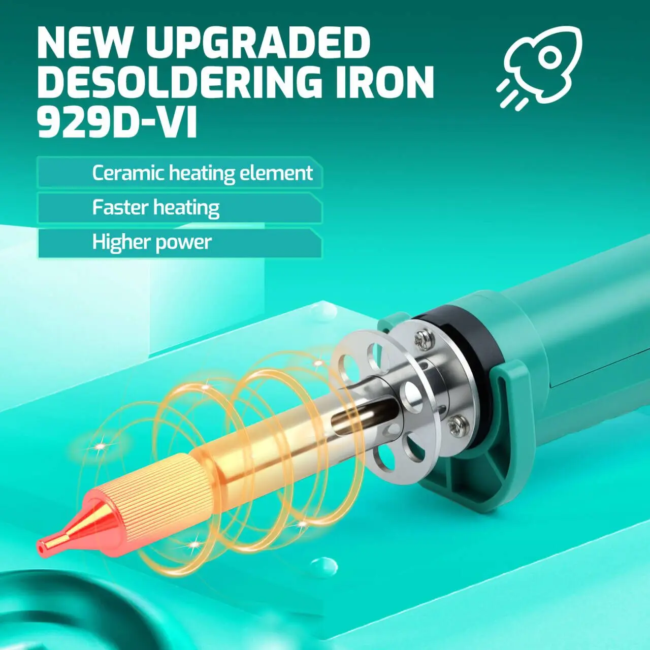 180W Desoldering Iron Electric Soldering Tin Suction Sucker Gun THT PTH Remover