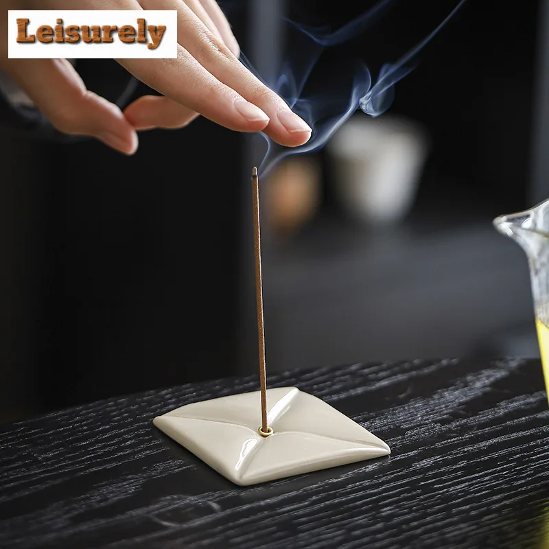 Square Incense Holder Mist Smoking Steamers Incense Burners Aromatherapy Scented Aromatic Candles Censer Tea Items Decoration