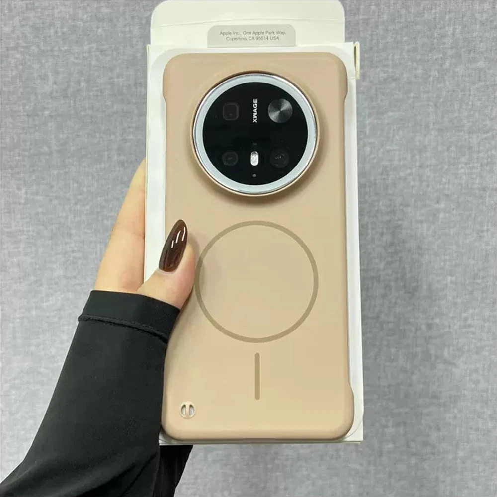 Ultra Slim Frameless Magnetic Wireless Charging Phone Case