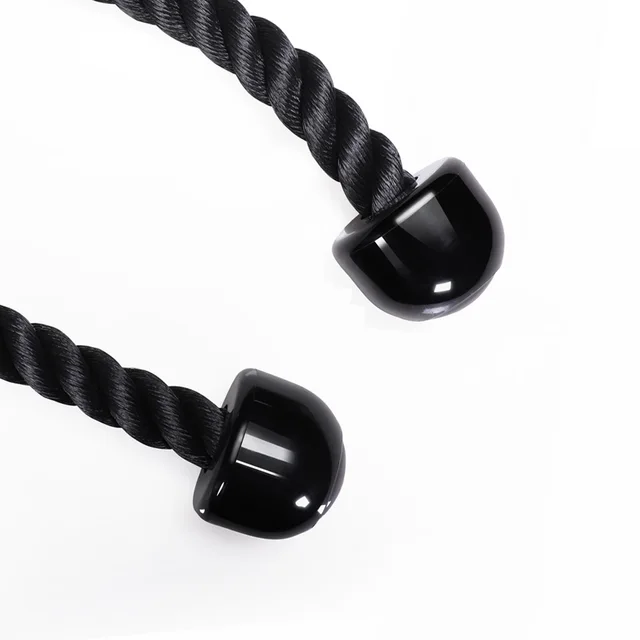 Tricep Rope Abdominal Crunches Cable Pull Down Laterals Biceps Muscle Training Fitness Body Building Gym Pull Rope 6