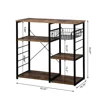 US Microwave Oven Stand, Kitchen Bakers Storage Rack, Small Coffee Bar Station 3