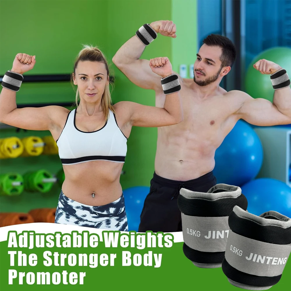 1Pair Wrist Ankle Weights 1kg, 2kg,3kg Strength Training Wrist Leg