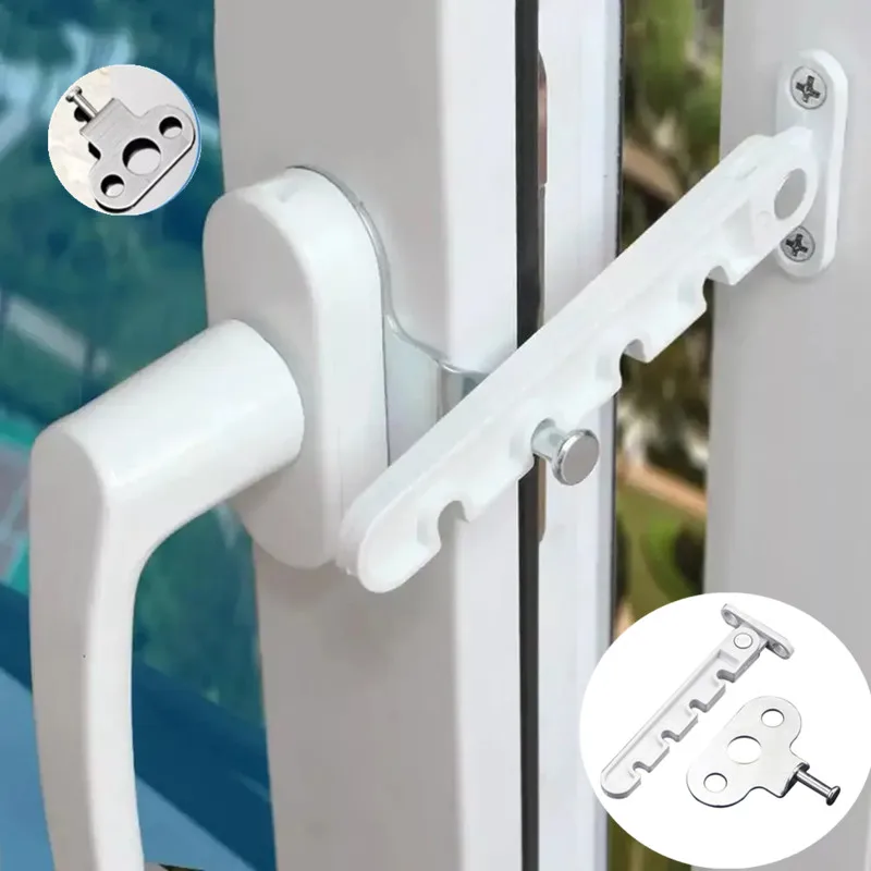 Window Lock Limit Plastic Steel Inner Opening Door And Wind Hook Window Ventilation Limiter Retainer Child Safety Wind Brace