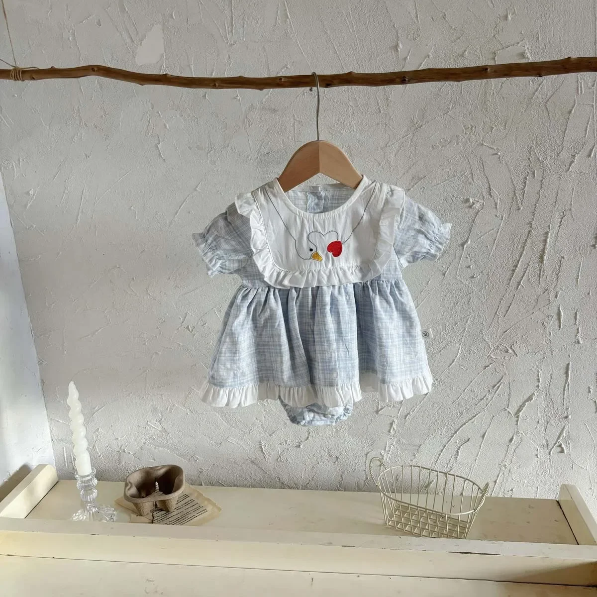 Sweet Baby Girl Summer Outfit Cotton Onesie Dress Thin Outerwear Cute Baby Clothes Toddler Girl Romper Skirt Lightweight Dress