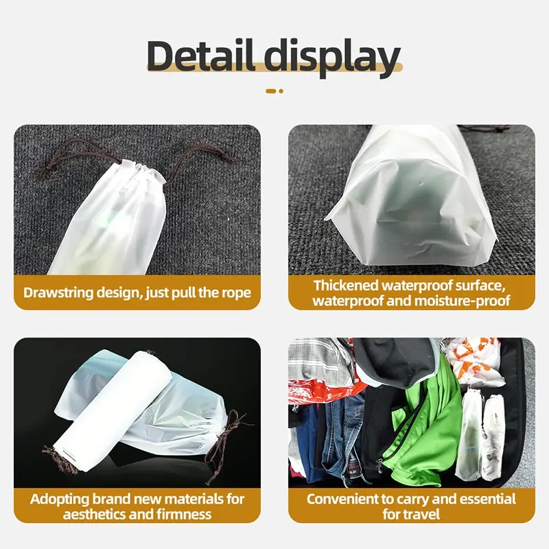 2/5 PCS Umbrella Storage Bag Reusable Portable Waterproof EVA with Drawstring Organizers Protection Thickened