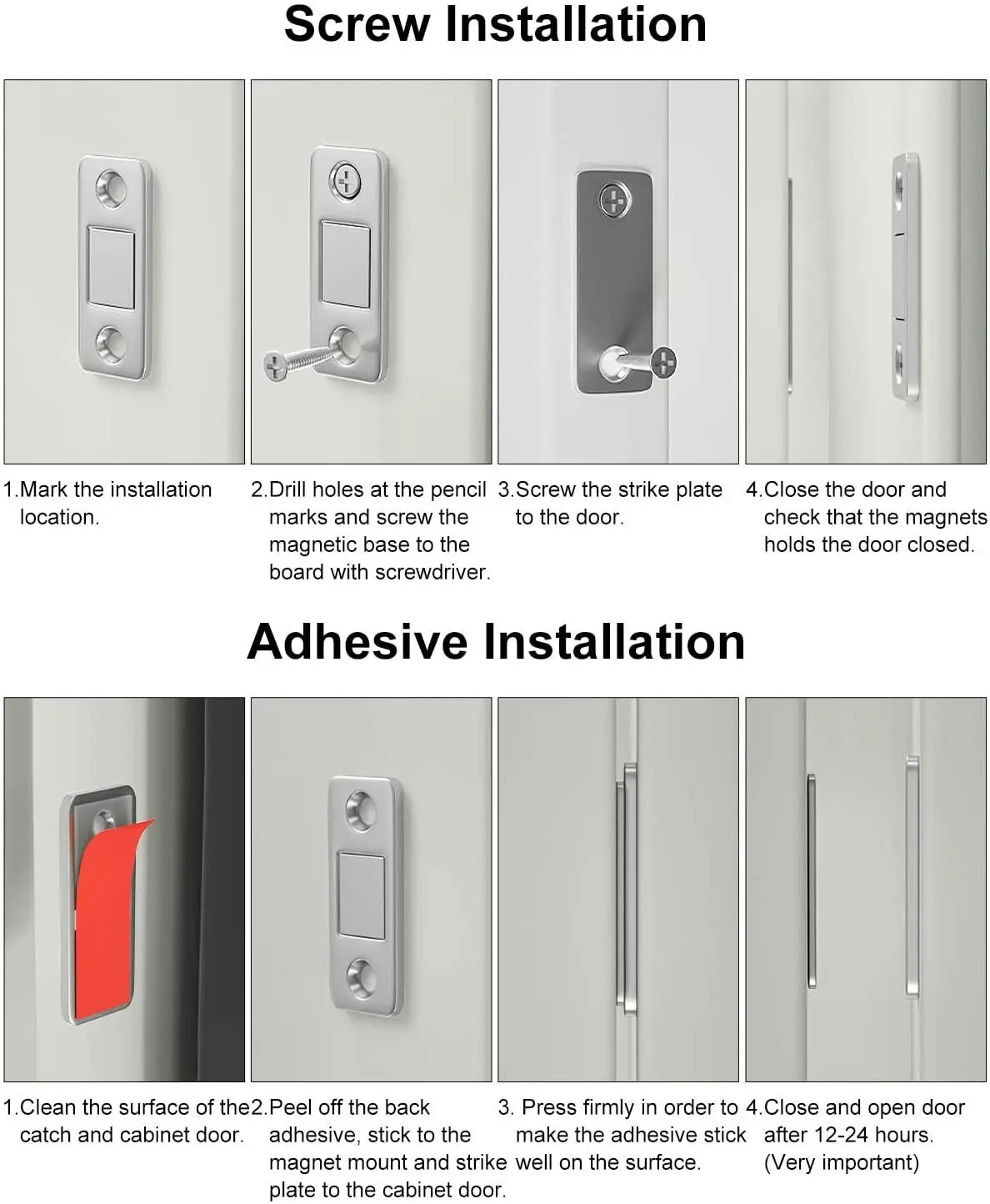 Magnetic Door Closer Cabinet Door Catches Furniture Doors Magnet Latchs Cupboard Ultra Thin magnetic door stopper