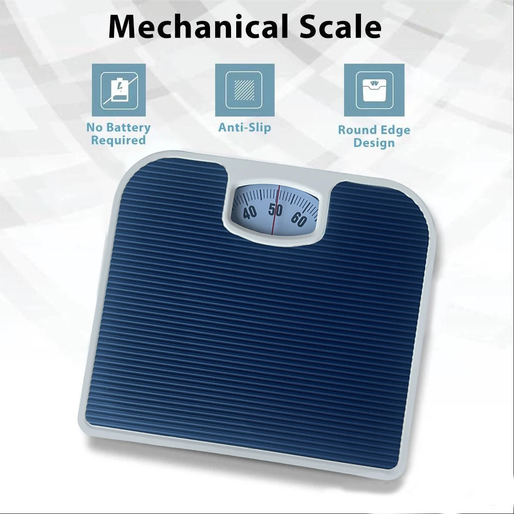 Portable Mechanical Scale Non Slip Pad Body Scales Reusable Weighing Tool Weight Management Health Monitoring_voghion.com