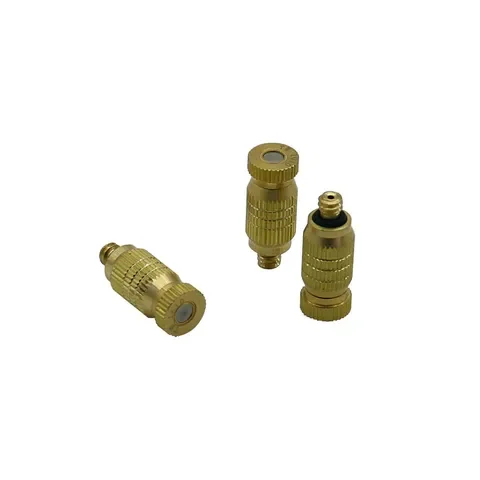 

Brass 5pcs Male Thread High Pressure 3/16" Misting Nozzles Anti Drip Atomization Sprinklers Garden Farm Cooling Humidify Fitting