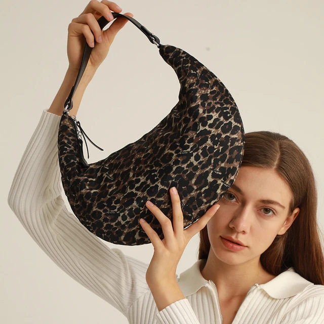 Luxury Designer Leopard Print Underarm Bag Brand Women's Shoulder Bag  Fashion Hobos Bag 2022 Down Handbag and Purse Lady Clutchs - AliExpress