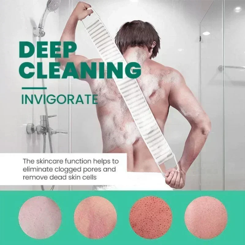 Shower Exfoliating Brush Body Scrub Bath Belt Towel Ball Back Scrubber Brush Mud Clean Korean Body Washcloth Japanese Pull Strap 3