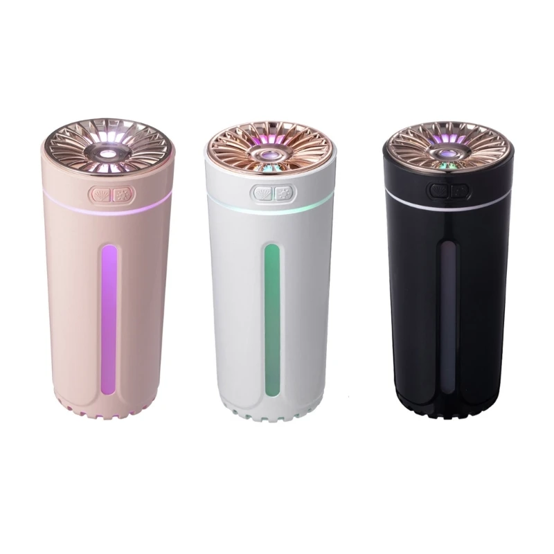 

USB Air Humidifier Color LED Light Ultrasonic Car Aroma Diffuser Nebulizer