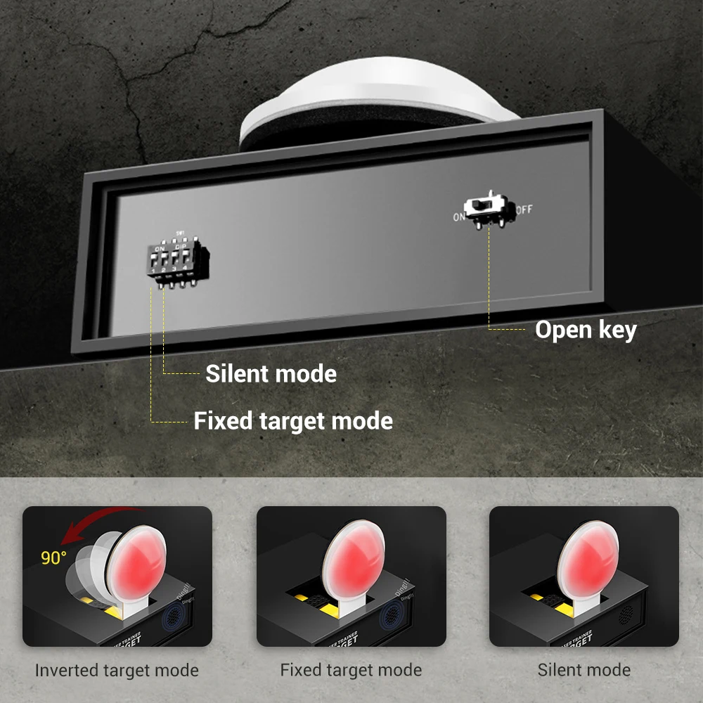 Dry Fire Laser Target Infrared Induction Dry Fire Training System Laser Trainer Reactive Sound and Light Shooting Practice