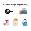 5Pcs 3D Magnets-A