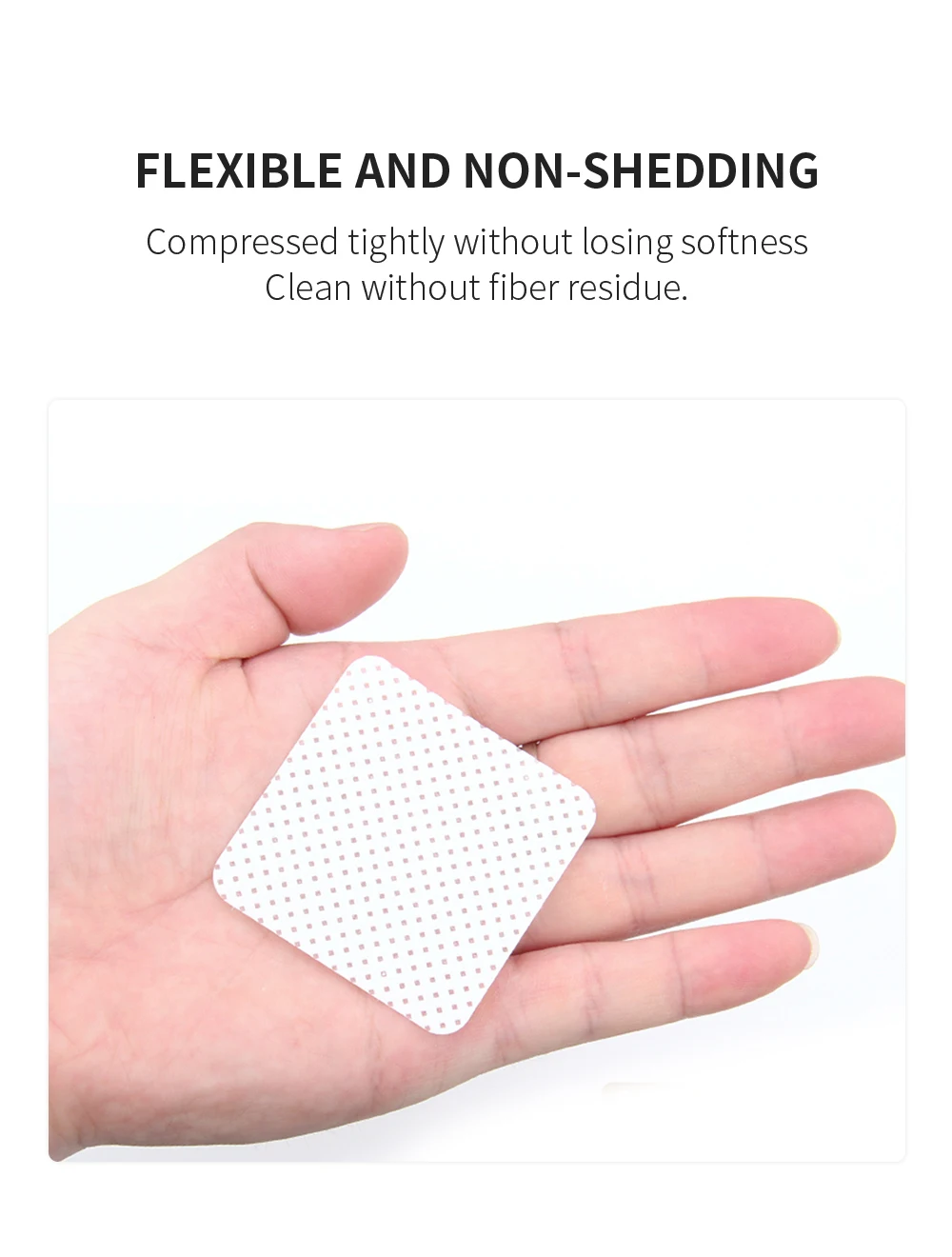 Description Picture 6 of itemNATUHANA200pcs Lint-Free Paper Cotton Wipes Eyelash Glue Remover the mouth of the glue bottle prevent clogging glue Cleaner Pads