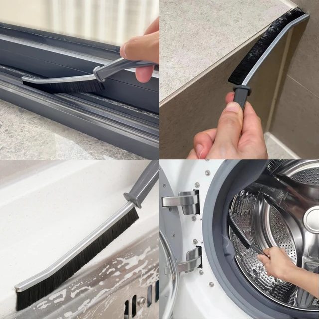 Brosse de nettoyage d'écart de coulis Durable, Joints de carrelage de cuisine et de toilettes, Angle mort, brosses de nettoyage à poils durs pour ligne de sol de douche, nouvelle collection 2