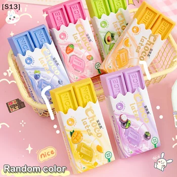 Gomma da Cancellare Divertente a Forma di Cioccolato, Cartone Animato Carino e Kawaii, Creativa per Bambini e Studenti, Articoli di Cancelleria Originali per Ufficio e Scuola