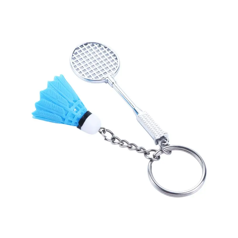 

1PCS Jewelry Gifts Fashion Sports DIY Badminton Racket Key Chain Badminton Pendant Keyring Key Ring Keyfob Key Holder