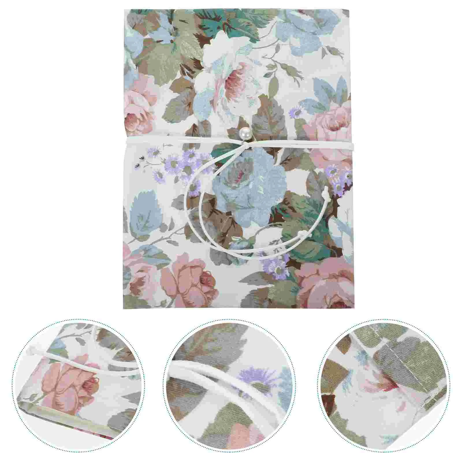 

A5 Adjustable Book Cover Decorative Book Sleeve Crane Design Book Protector Hand-made Cloth Book Cover Hand Account Book