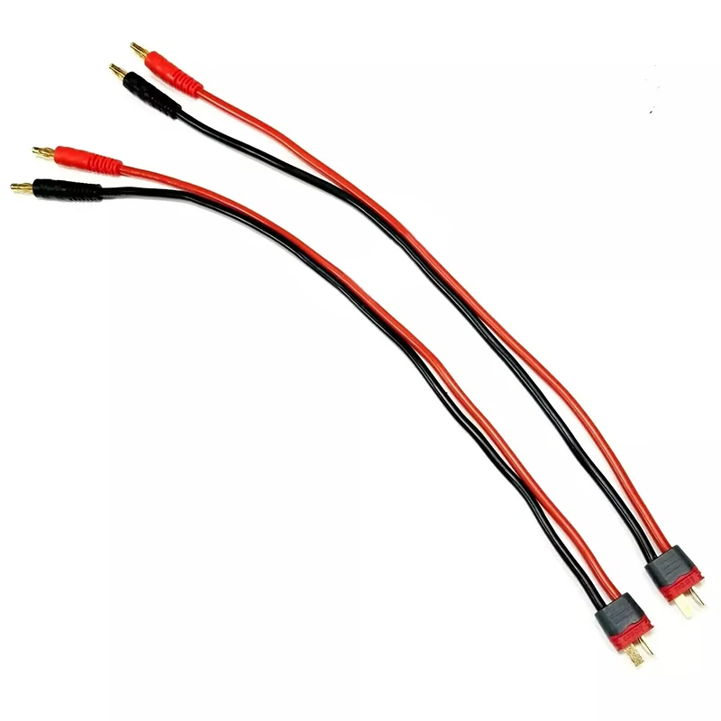 Câble Deans T Plug vers 4mm Banane 14AWG 30cm Lot 1/2