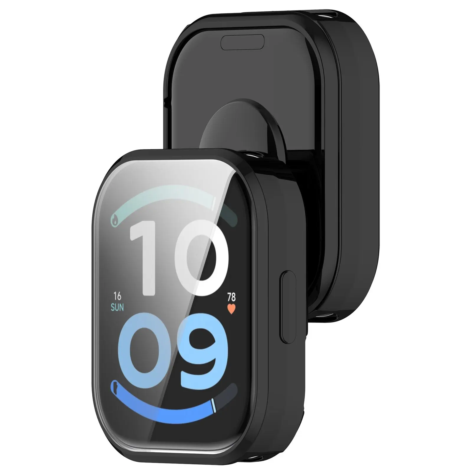 High-Durability TPU Protective Case for Smartwatch with Shockproof Screen Protector and Bumper Cover