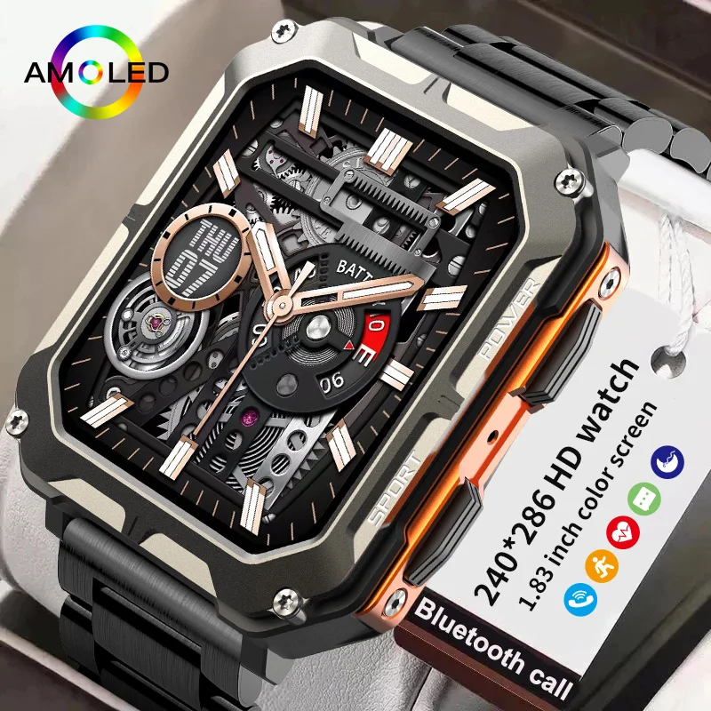 

2023 Sport Smart Watch For Men Fitness Tracker Waterproof Smartwatch Men Military Outdoor Bluetooth Call Man Watches