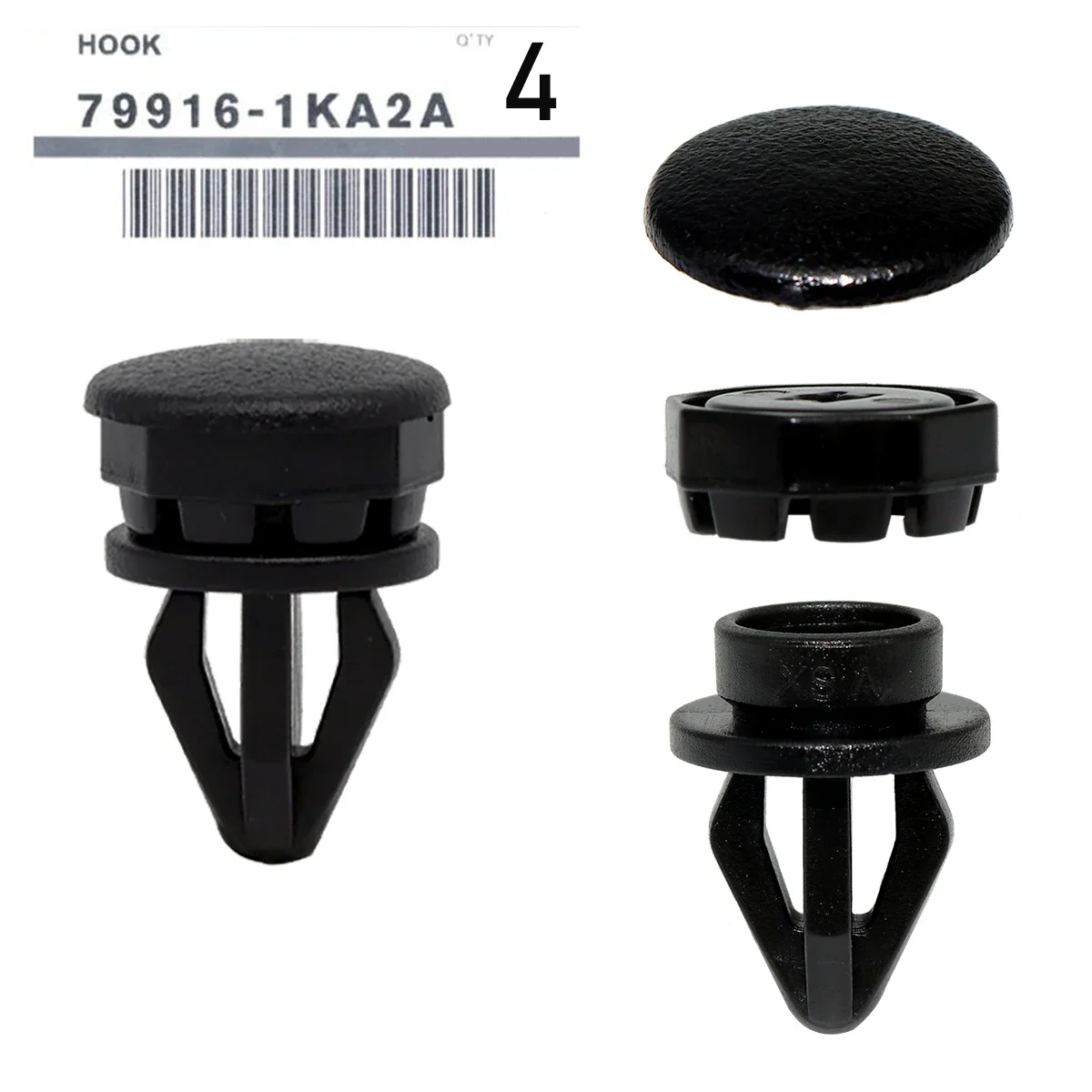 4X Parcel Shelf Hooks for Nissan Juke F15 2010-2015 Fastener Rear Boot Plastic Button Luggage Brackets Clips Replacement Parts car trunk clips