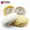 AUTOBRIGHT 7inch 9inch Compounding Wool Pad Buffing Polishing Car body With 16MM 14MM Pad Adapter High End Real Wool Cut Disc 1