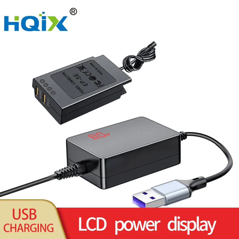 Hqix Per Nikon 1 S2 1 J4 Camera Ep-5E Adattatore Di Alimentazione Usb Per Batteria Virtuale