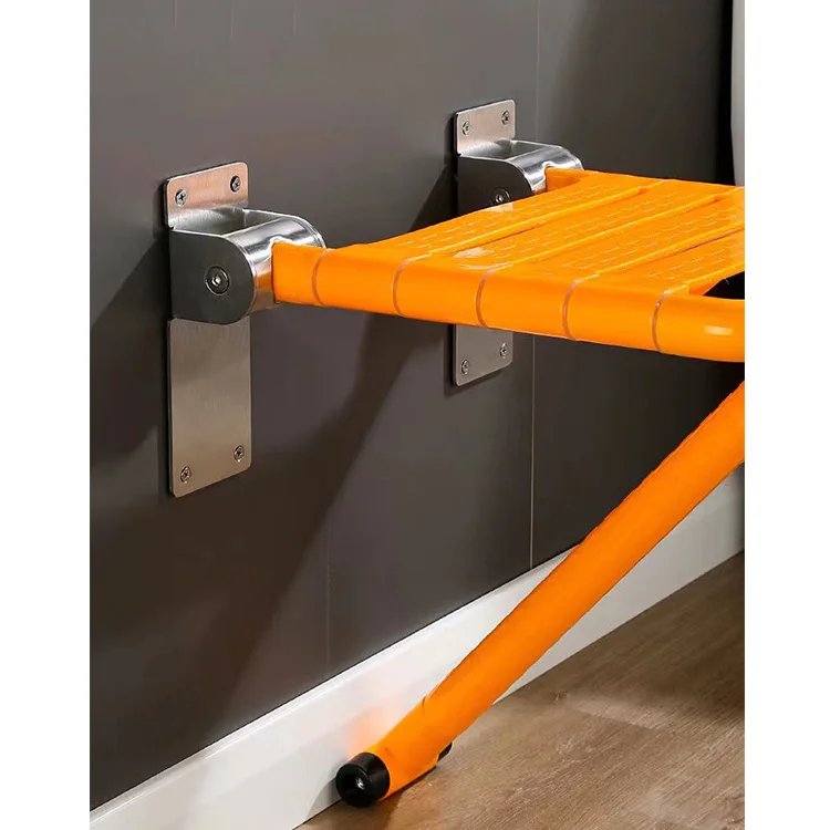 Bathroom Fittings Foldable Safe Anti-bacteria Swing Up Elderly Disabled Toilet Shower Seat Shower Chair 6