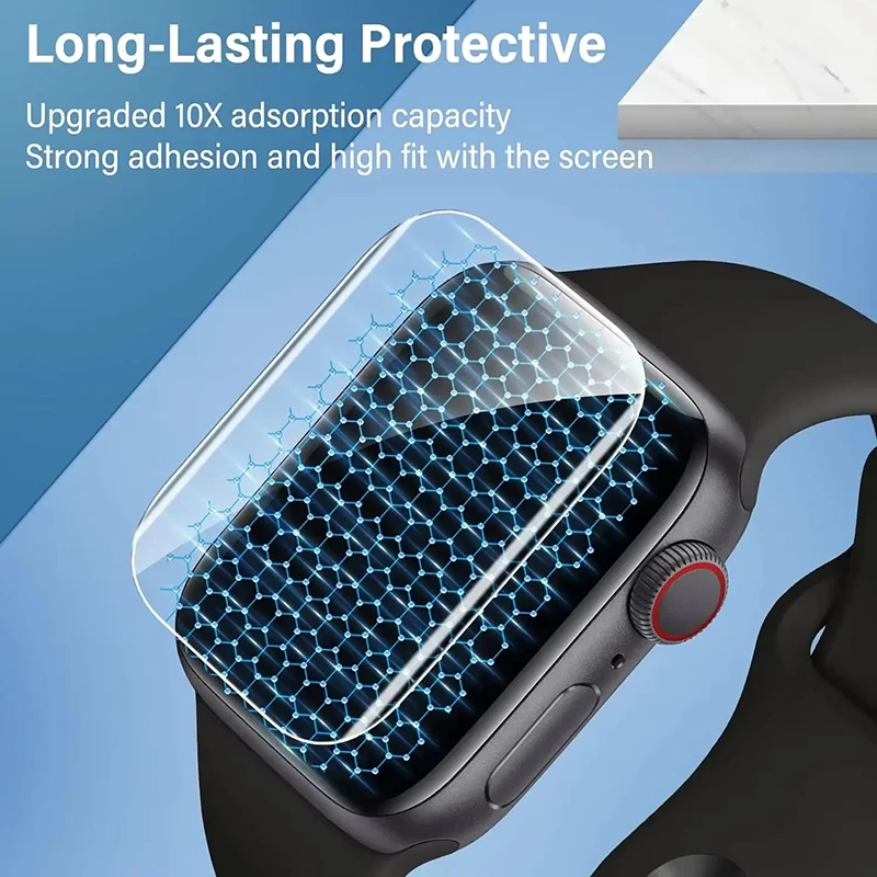 Full Screen Protector For Apple Watch Ultra 9 8 7 6 5 SE Soft Hydrogel Film For iWatch Series 49mm 45mm 41mm 44mm 42mm 40mm 38mm