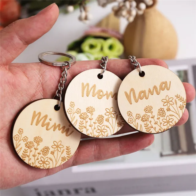 Wooden Keychain Keyring Blanks Bulk for Men Laser Engraving Accessories  Supplies Custom Wedding Favors Gifts for Guests - AliExpress