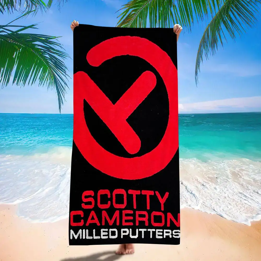 Golf S-scotty C-camerons Anime Anime Beach Swimming Towel Soft Absorbent Washcloth Children's Gifts For Kids Travel Camping Gym