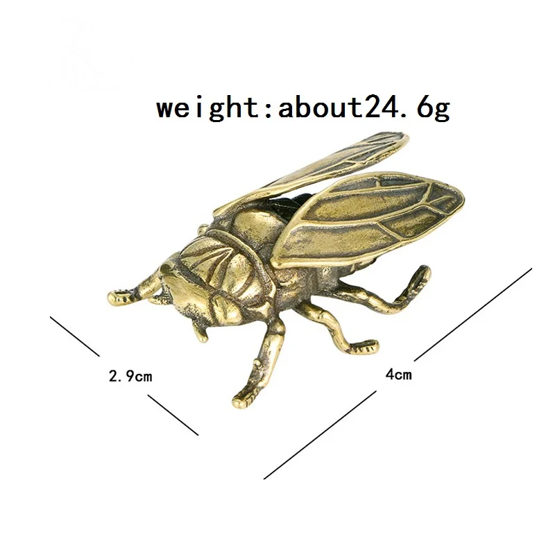 3 Stück Messing-Insekten Ornamente – Miniatur-Statuen Als Deko Für Regal, Schreibtisch Oder Geschenk