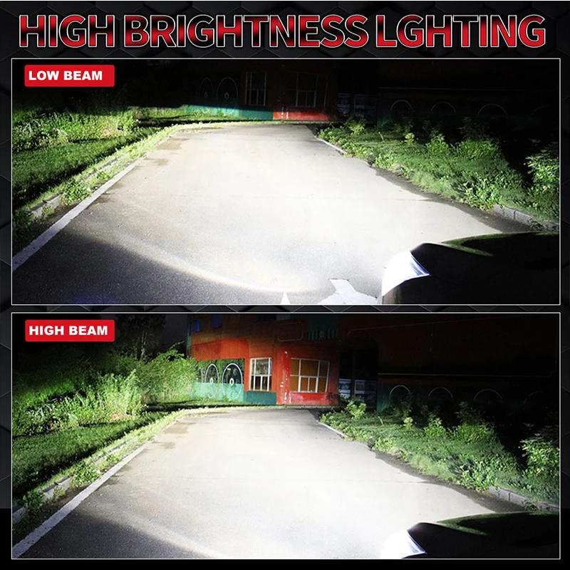 5000000LM 4800W H7 H4 LED 헤드라이트 CANBUS H11 H8 H9 9012 9006 9005 터보 5570 CSP 칩 자동차 전구 안개등 헤드램프 팬 포함 6000K