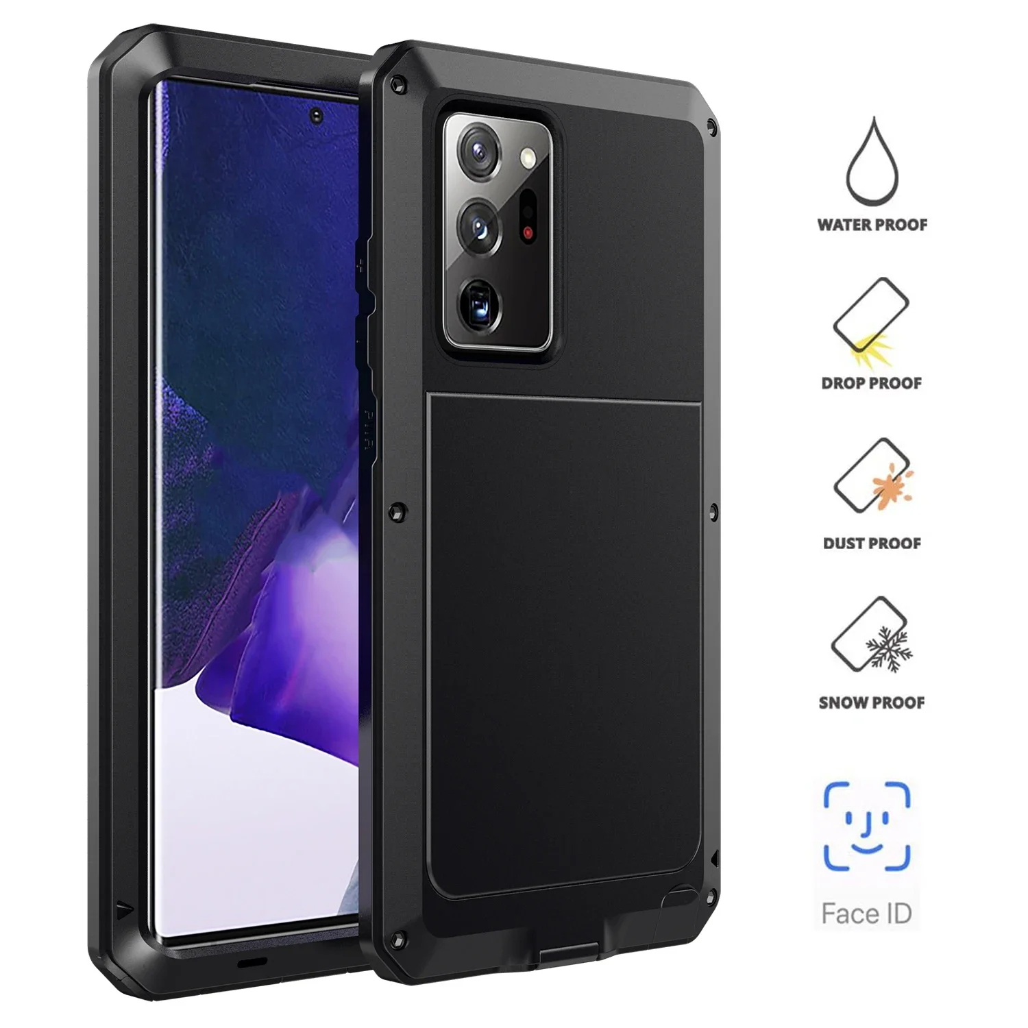 

Для Samsung Galaxy Note 20 Ультра корпус алюминиевый металлический корпус оригинальный ударопрочный Прочный защитный чехол Doom Armor для note20U