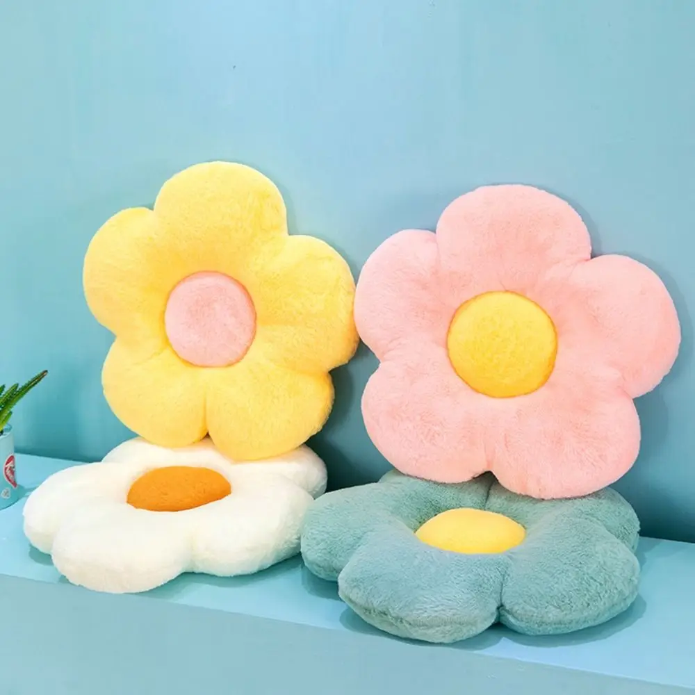 해바라기 모양 데이지 꽃 베개 봉제 장난감, PP 면 봉제 베개, 간호 쿠션, 9 가지 색상 던지기, 35cm
