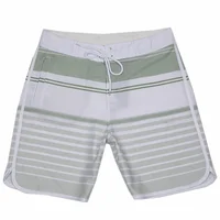 New Arrive Hot Fashion Summer Men‘s Stretch Spandex Boardshorts Quick-dry Waterproof Breathable Beach Surf Swim Trunks Bermuda 1