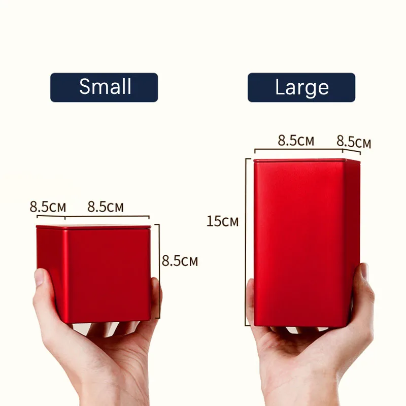 Tea Packaging Cans General Square Cans Dahongpao Green Tea Loose Packaging Boxes Tinplate Empty tea tin box,tea canister