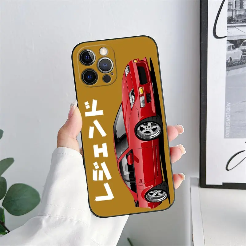 Men's JDM Cartoon Sports Car Smartphone Case Cover