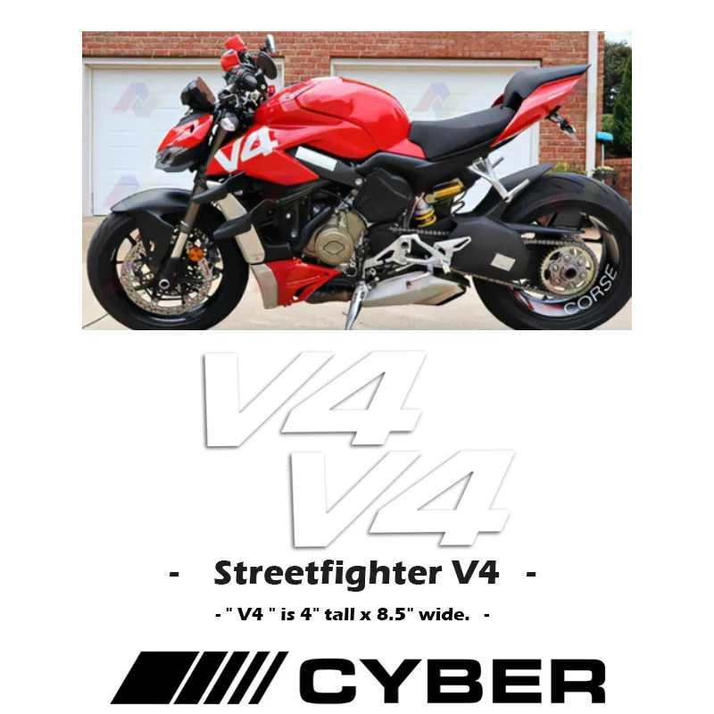 Streetfighter V4 V4S Fairing Left and Right Sticker Decals For Ducati Streetfighter V4 V4S Shell Decal Customization bon jovi this left feels right