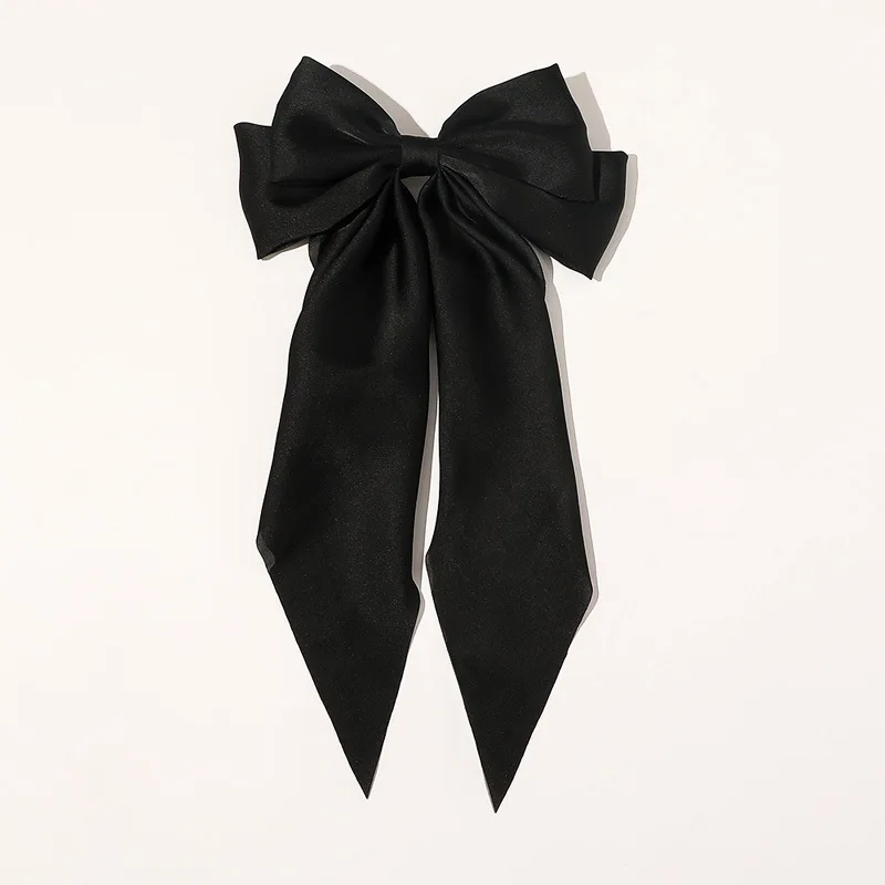 Big Bow Barrettes For Women Black Red Party Hairpin Hot Girl Holiday Styling Hair Clip Clmps Fashion Hair Accessories Gift