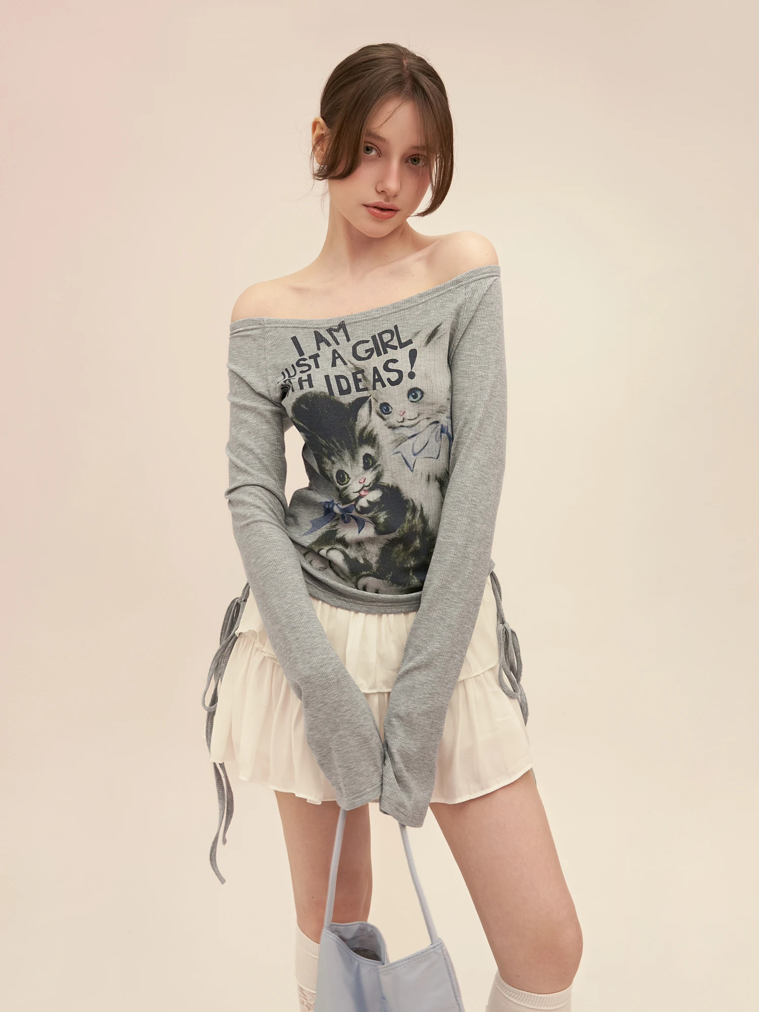 Autumn Women Coquette Cute Core Long Sleeve Tees Japanese