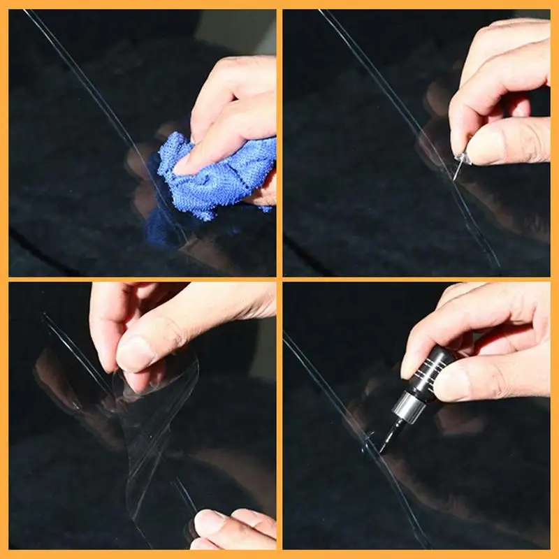 Car Windshield Cracks Nano Repair Tool Kit Auto Glass Windscreen Cracked Repair Fluid Window Scratch Cracks Restore Accessory 3