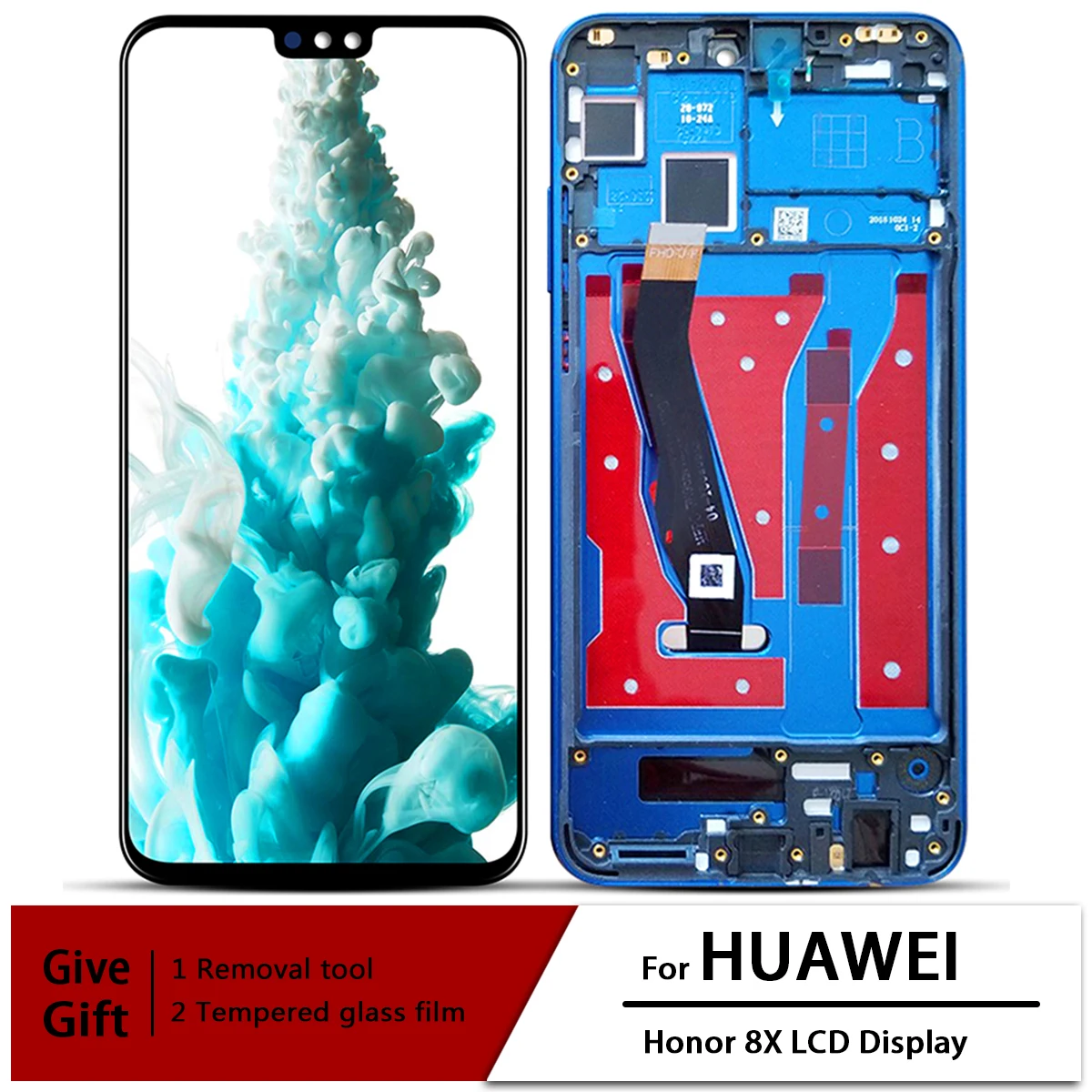 Per Huawei Honor 8X Display Lcd Touch Digitizer Assembly Per 6.5 ''Honor 9X Lite/View 10 Lite Con Cornice Sostituire