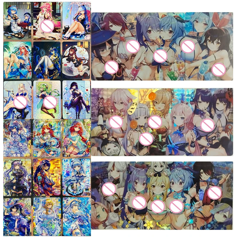 

Goddess Story Genshin Project Yae Miko Keqing Beelzebul Kamisato Ayaka Homemade Color Flashcards New Collection Birthday Gifts